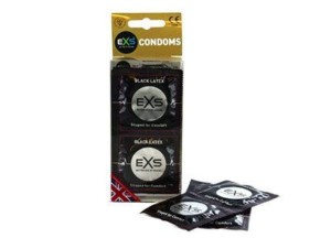 EXS Black Latex Kondome
